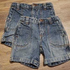 Twin denim shorts 18 mo